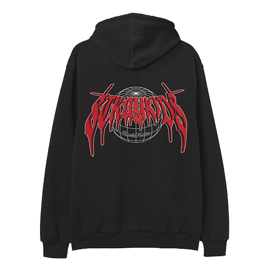 dominATE TOUR BLACK ZIP-UP HOODIE