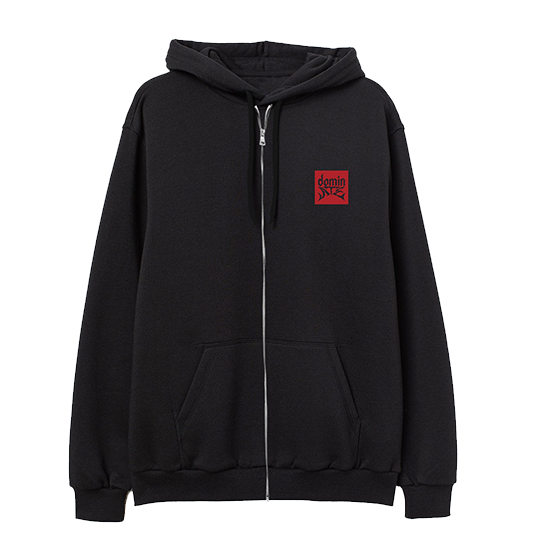 dominATE TOUR BLACK ZIP-UP HOODIE